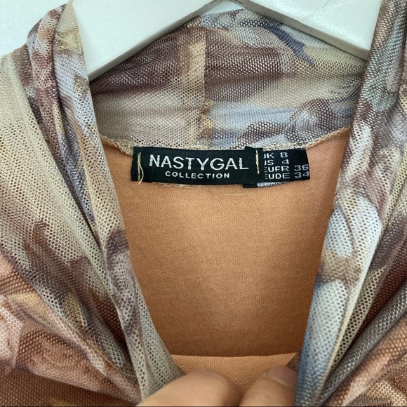 Nastygal Longsleeve Mesh Dress - Picture 5 of 5